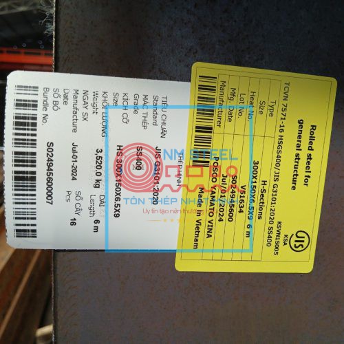 Thép Hình I300 Posco 3 Thông số kỹ thuật Thép Hình I300 Posco