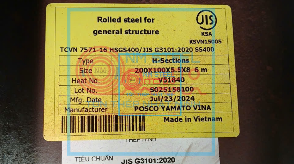 Thép Hình Posco I200x100x5.5x8 6M 12M Bình Dương