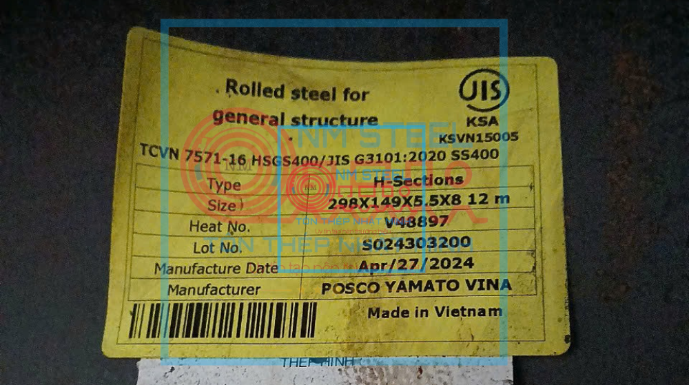 Thép Hình Posco I298x149x5.5x8 6M 12M Bình Dương