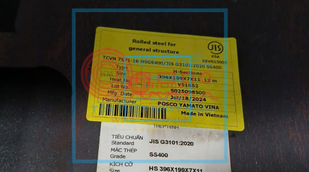 Thép Hình Posco I396x199x7x11 6M 12M Tây Ninh