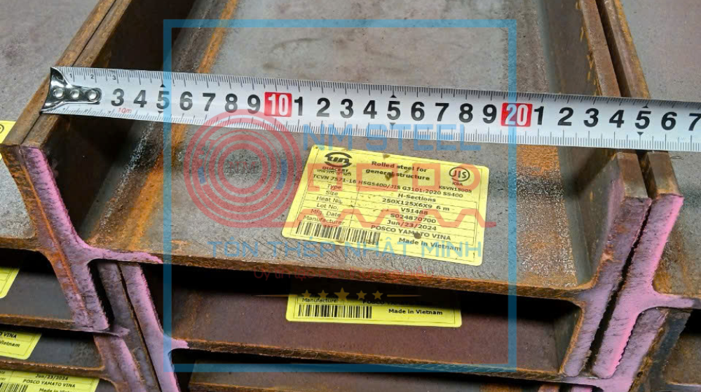 Thép Hình Posco I250x125x6x9 6M 12M Vũng Tàu