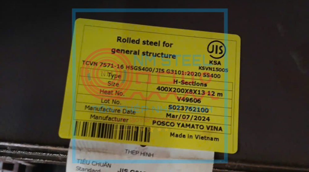 Thép Hình Posco I400x200x8x13 6M 12M Vũng Tàu