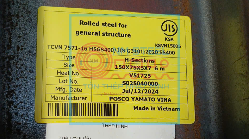 Địa Chỉ Mua & Giá Thép Hình Posco I150x75x5x7 6M 12M Cần Thơ | Hotline: 0933.665.222 - 0909544345