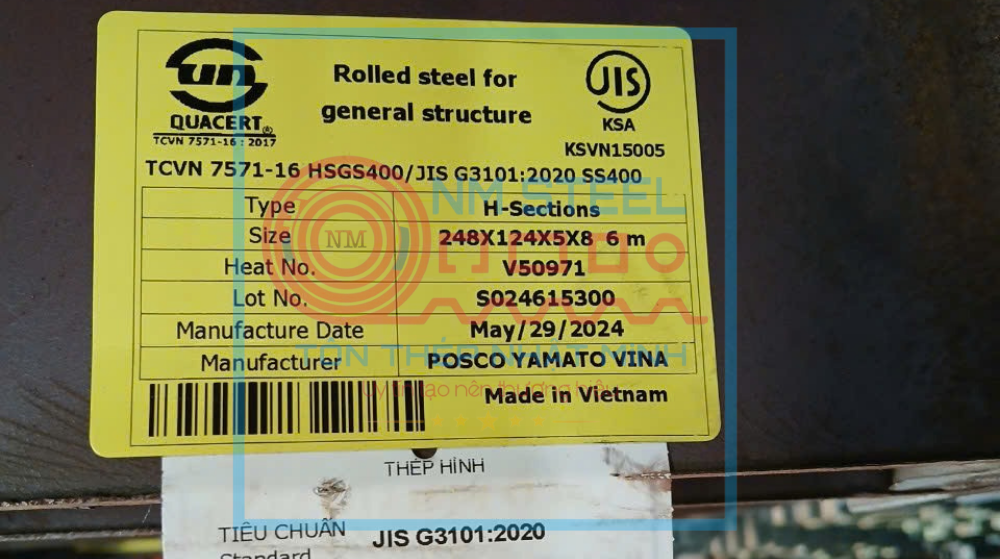 Thép Hình Posco I248x124x5x8 6M 12M Vĩnh Long