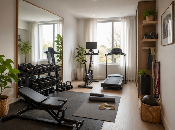 Bí quyết setup phòng gym mini tại nhà: Tập luyện tiện lợi, tiết kiệm chi phí 1 Setup phòng gym mini tại nhà